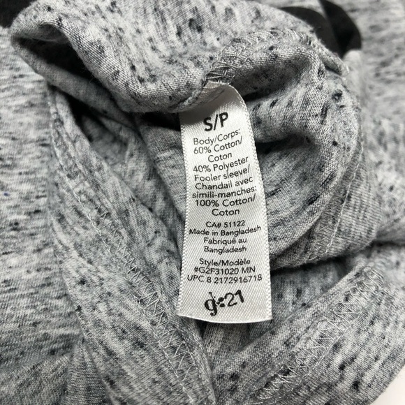 G:21 Men's Varsity Heathered Grey Los Angeles 78 Sport Double Layered Hoodie Top - Picture 8 of 10